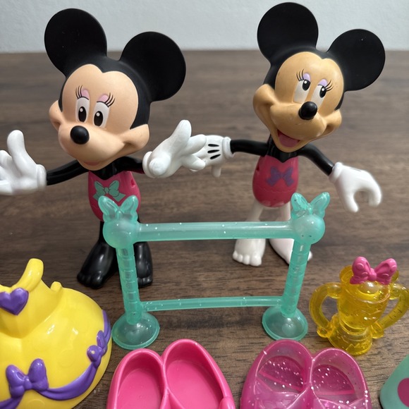Disney Minnie Mouse's Bowtique Dress Up Dolls Snap N Style Figures Lot - Picture 5 of 7